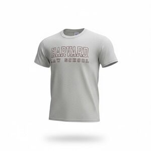 Vintage Harvard Law School Champion T Shirt‎ Large Gray Cotton Blend Spell Out